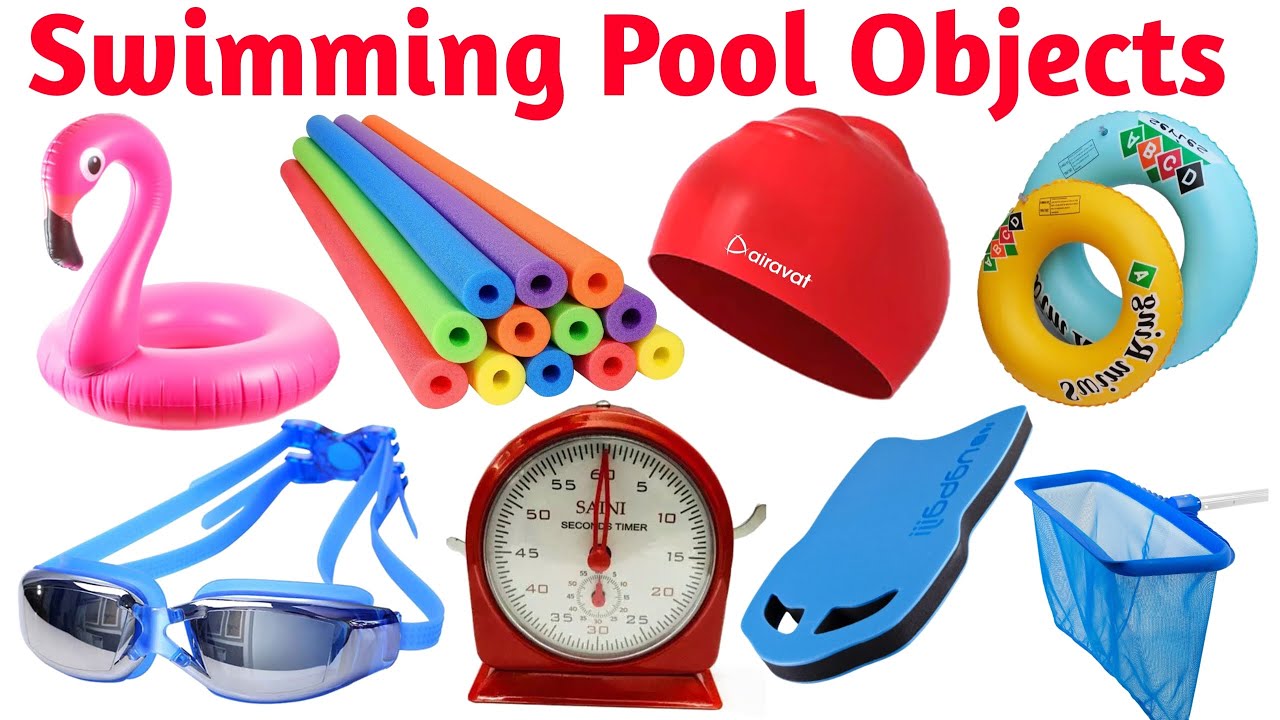 20 बच्चों के लिए Swimming Pool Objects के नाम | Learn Pool Accessories in English and Hindi