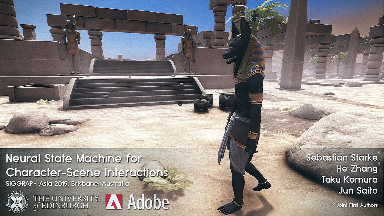 [SIGGRAPH Asia 2019] Neural State Machine for Character-Scene Interactions