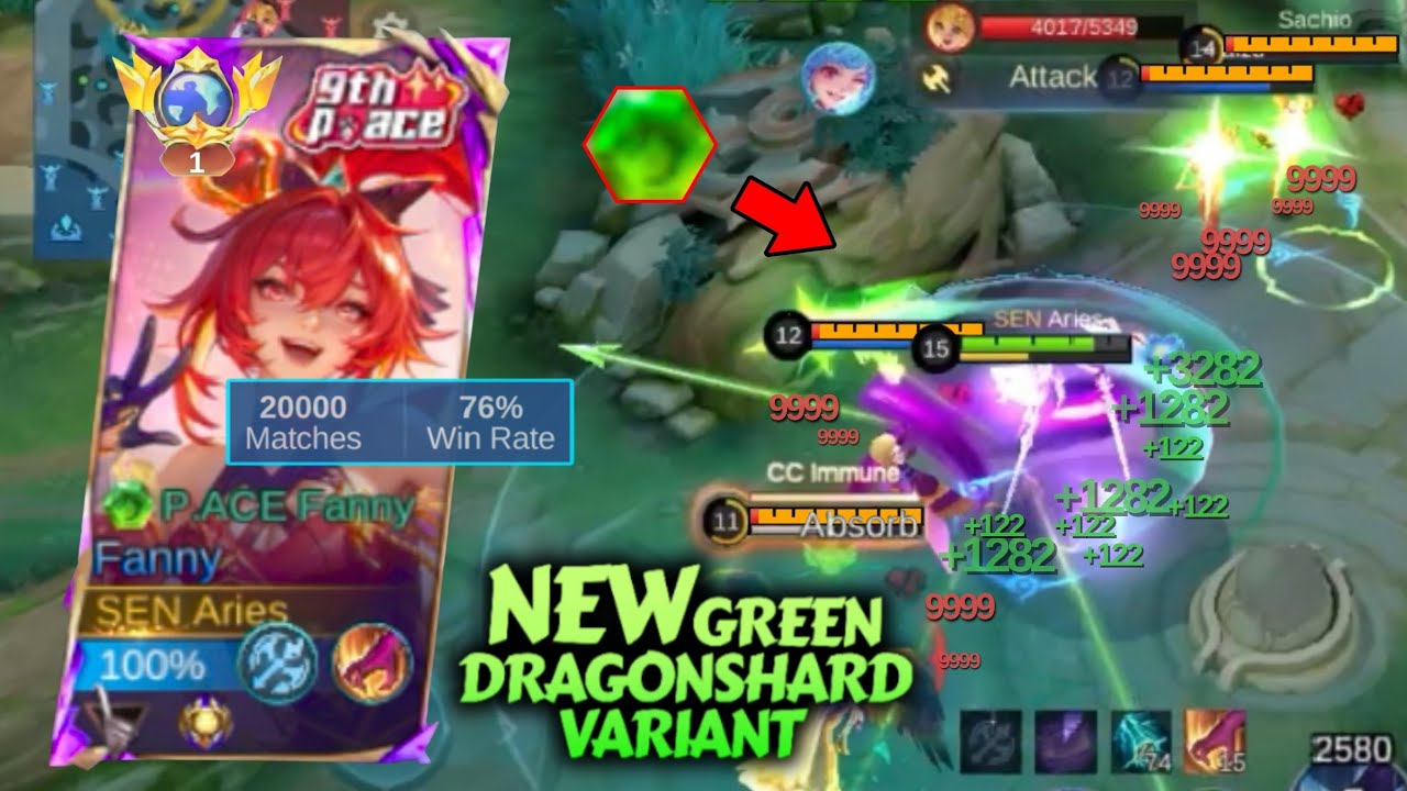 FANNY GREEN DRAGONSHARD VARIANT STILL DOMINATES EVEN 90 MS CAN’T STOP THIS FANNY - MLBB