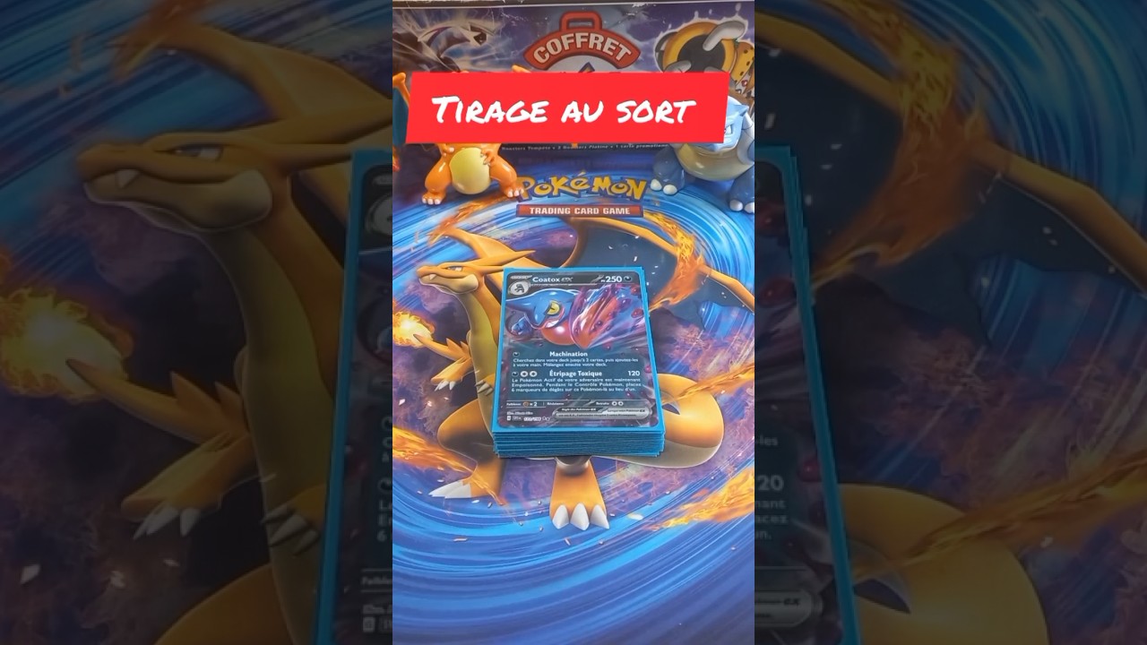 Carte Pok&eacute;mon a gagner TIRAGE AU SORT #pokemon #cartes #concours #youtubeshorts #shorts #viral #fyp