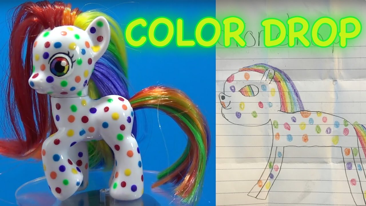 COLOR DROP RAINBOW PONY || Fan Custom Friday #19 || Custom OC Pony Giveaway #FCF