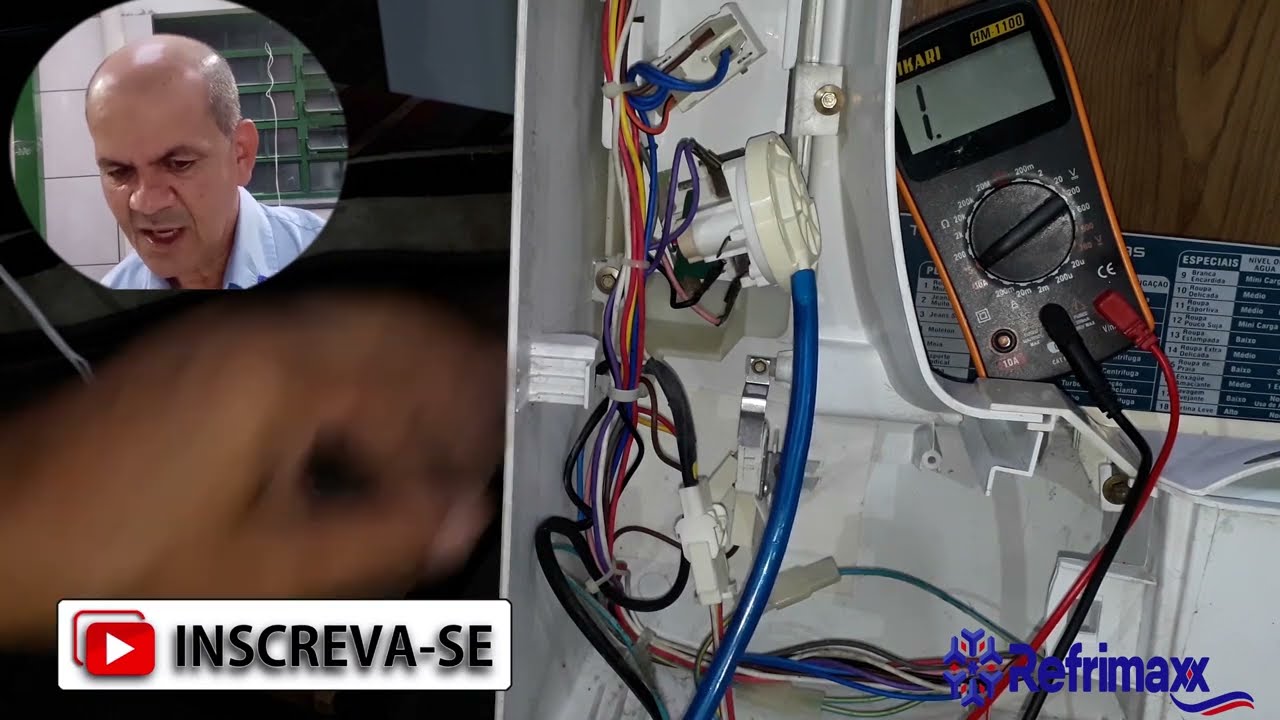 LAVADORA DE ROUPAS BRASTEMP MOD BWL 07. DEFEITO: NAO CENTRIFUGA