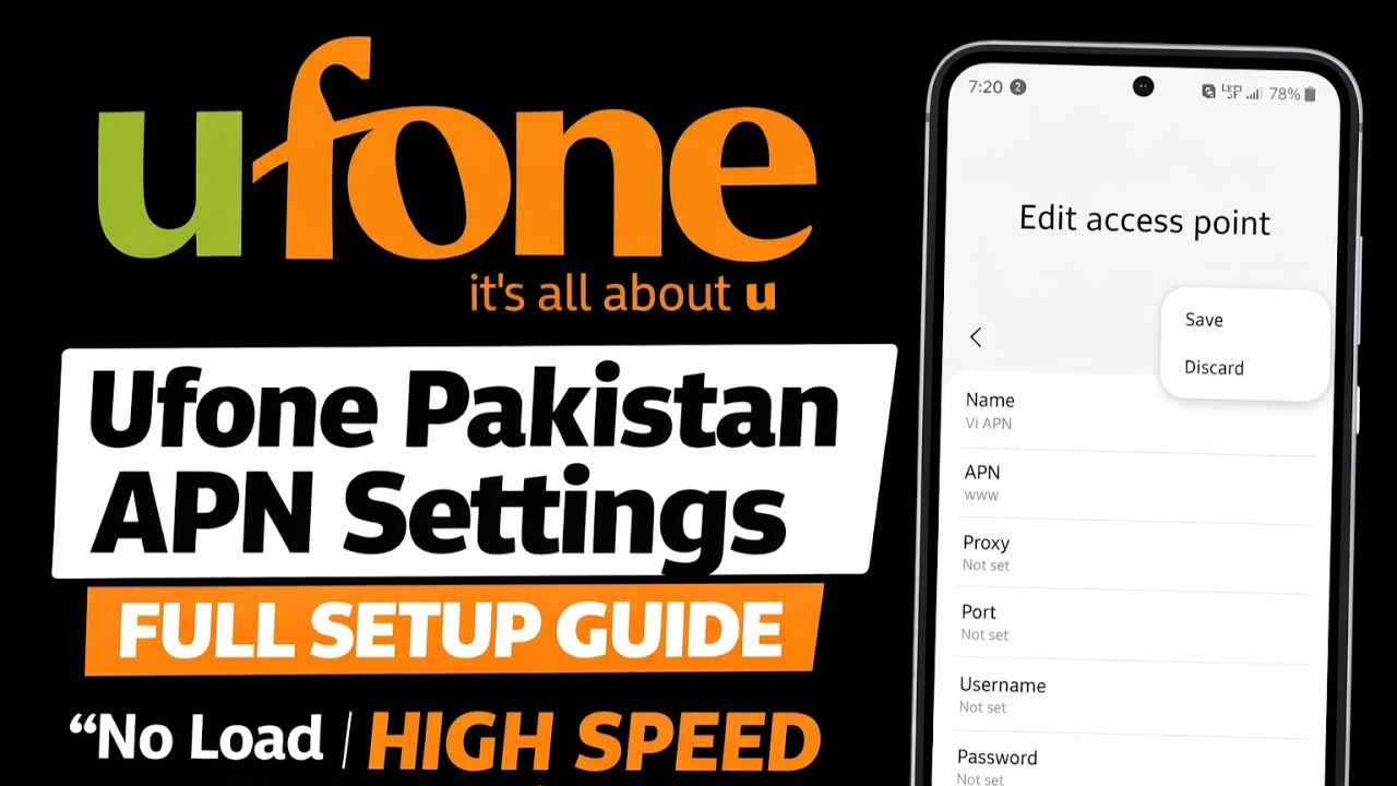 Настройки APN Ufone Pakistan для быстрого интернета на Android и iPhone