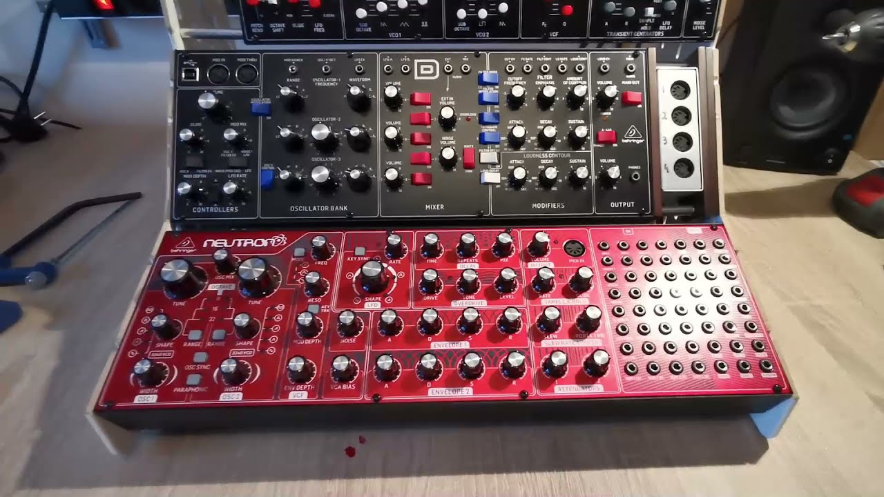 DIY stand for Behringer synthesisers