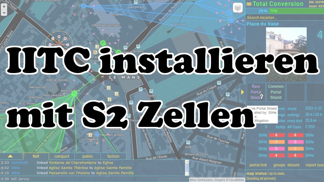IITC CE mit S2 Zellen installieren für Ingress oder PokémonGo