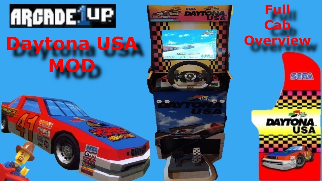 Кастомный кабинет Arcade 1Up Daytona USA #Arcade1up #DaytonaUSA #Arcade1upmods #ИгроваяКомната #А...