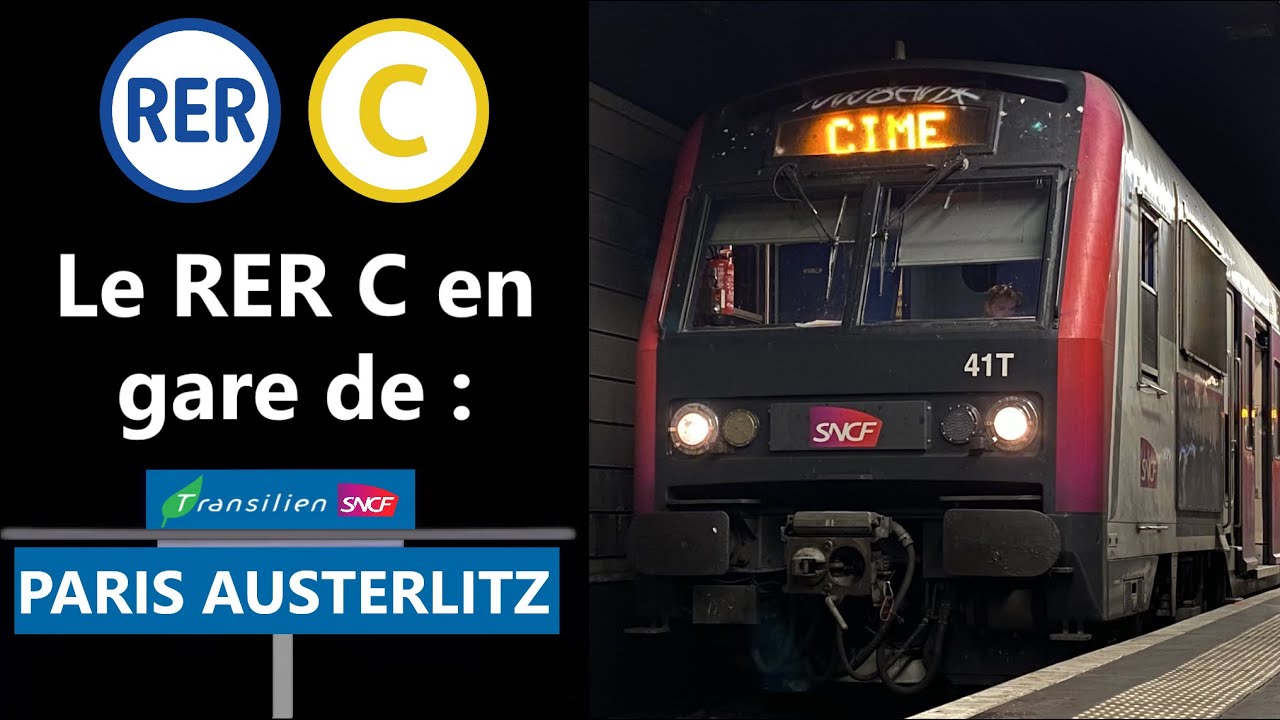Spot à Paris Austerlitz sur le RER C (Z 5600, Z 8800, Z 20500, Z 20900)