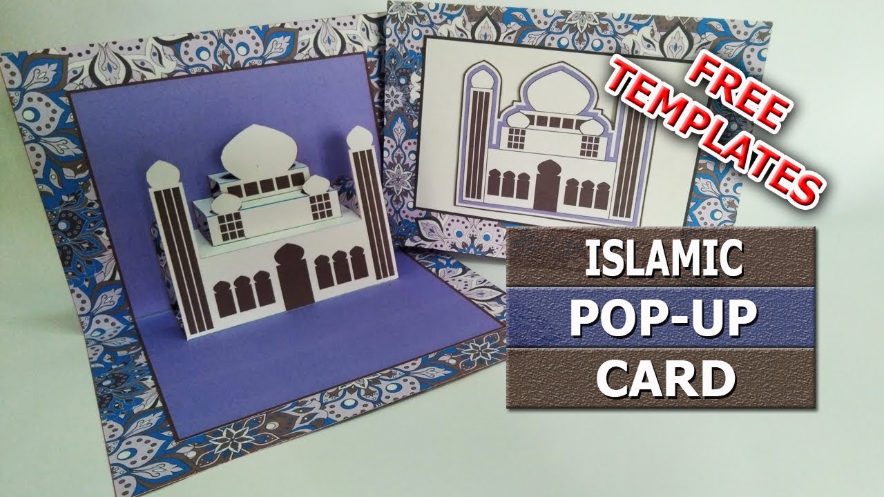 Islamic Pop Up Card #5 / DIY Eid Mubarak Card / DIY Pop Up Mosque Card