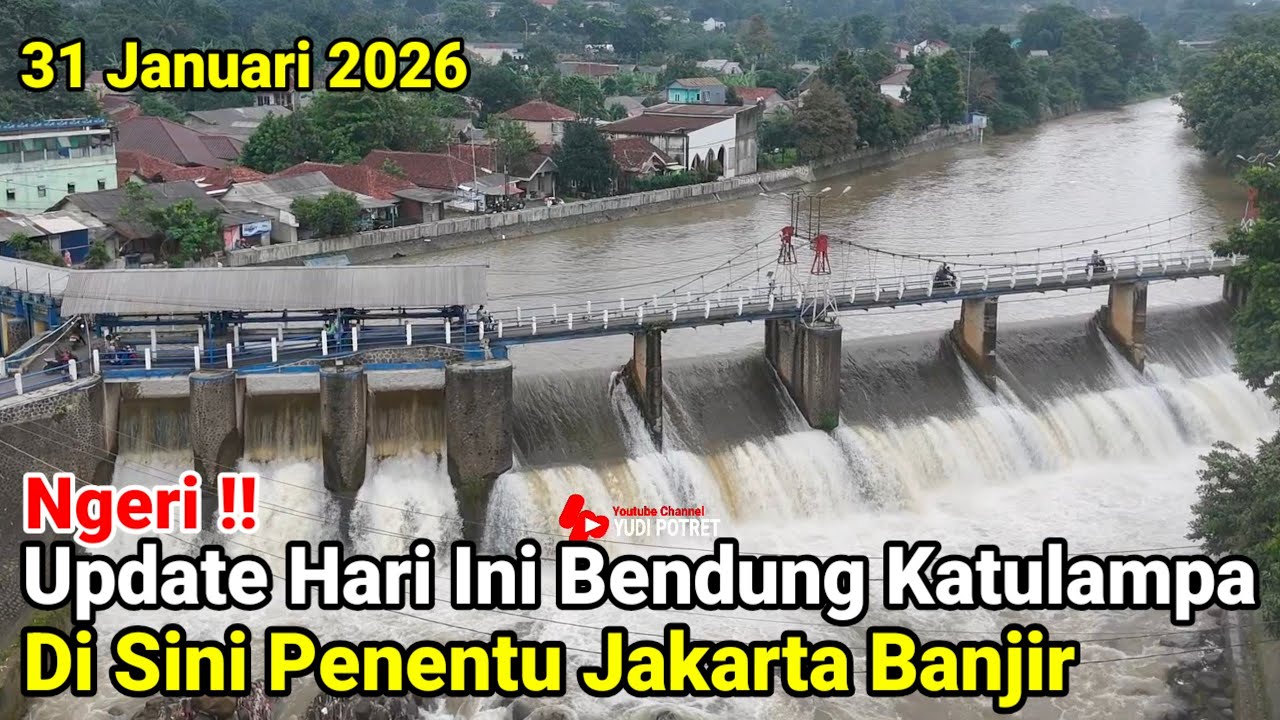 Ngeri‼️Update Hari Ini Bendung Katulampa Disini Penentu Jakarta Banjir