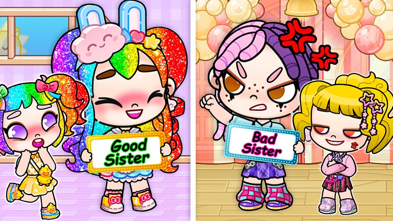 Good Sisters VS Bad Sisters | Avatar World | Pazu Games