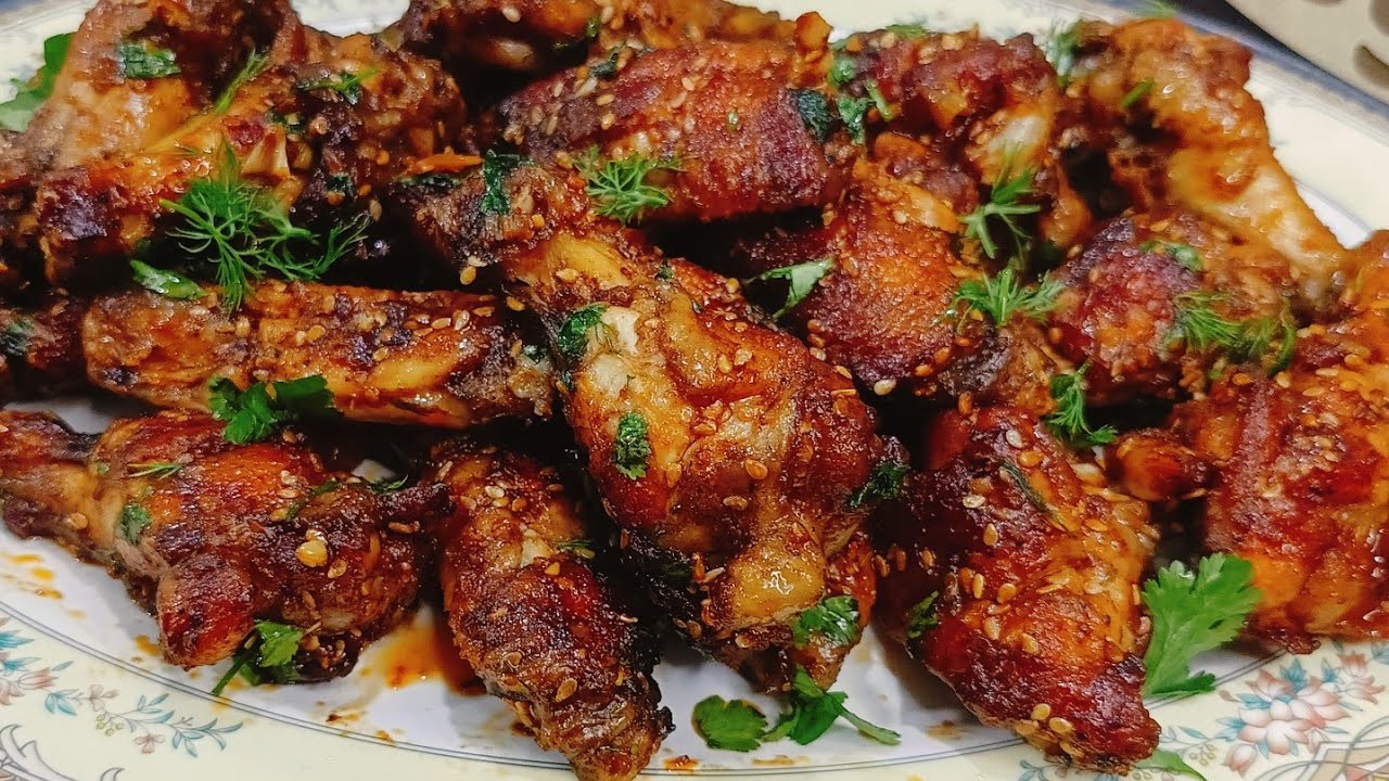 اجنحة الدجاج بطريقه جديده ومختلفة والطعم روعة chicken wings #مطبخ_وأفكار_سونا 