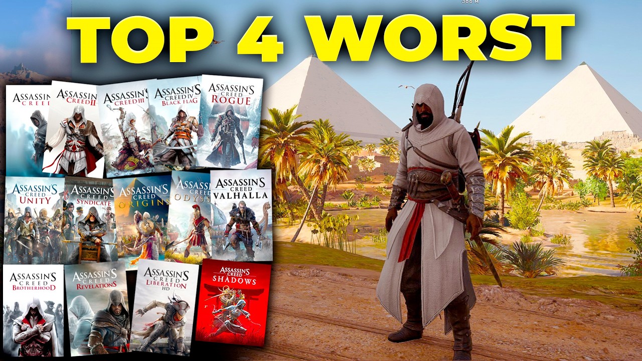 Я перепрошёл все игры серии Assassin’s Creed… (Вот 4 худшие)