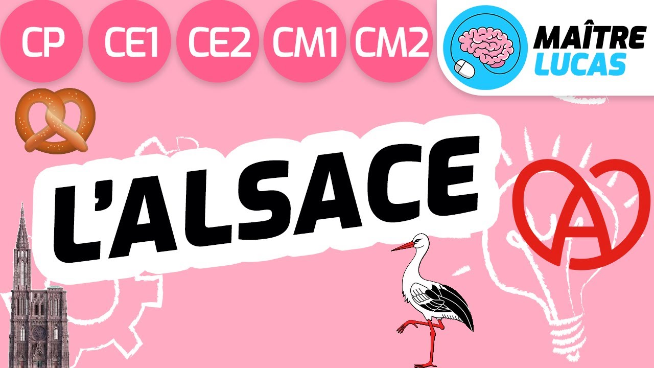 L'Alsace, c'est quoi ? Géographie CP CE1 CE2 CM1 CM2 - Cycle 2 - Cycle 3