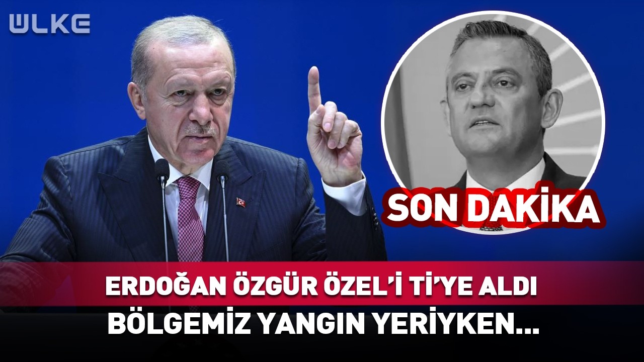 Erdoğan &Ouml;zg&uuml;r &Ouml;zel'i B&ouml;yle Ti'ye Aldı! B&ouml;lgemiz Yangın Yeriyken... #sondakika