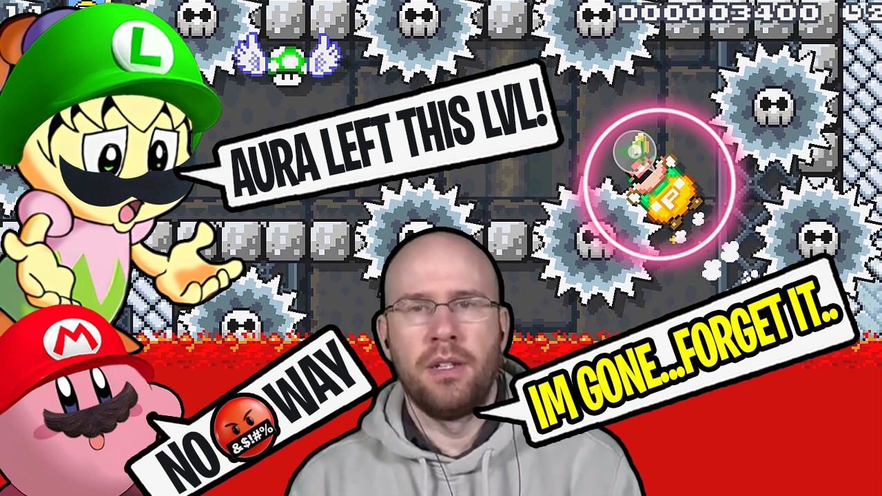 AURA LEFT THIS LEVEL?!😱😱 | SMM2