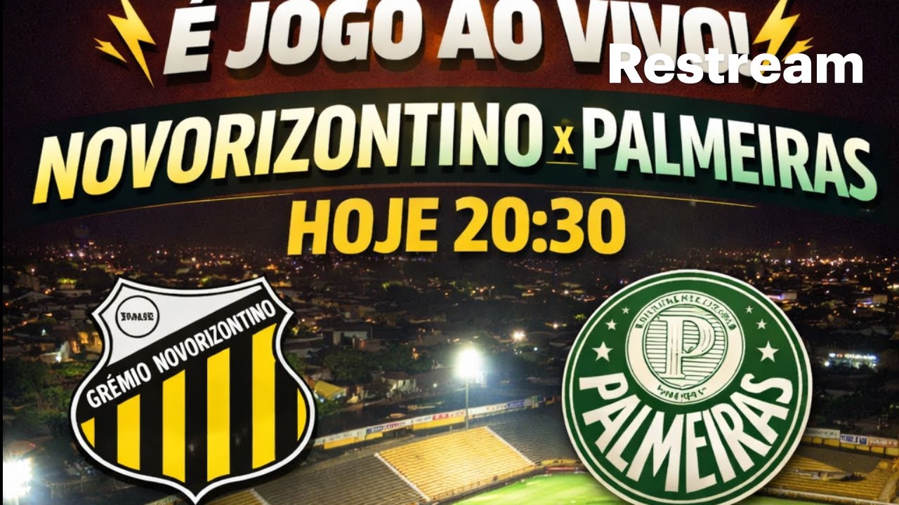 🏆 NOVORIZONTINO x PALMEIRAS AO VIVO | FINAL! VERDÃO JOGA PELO EMPATE | NARRAÇÃO THS