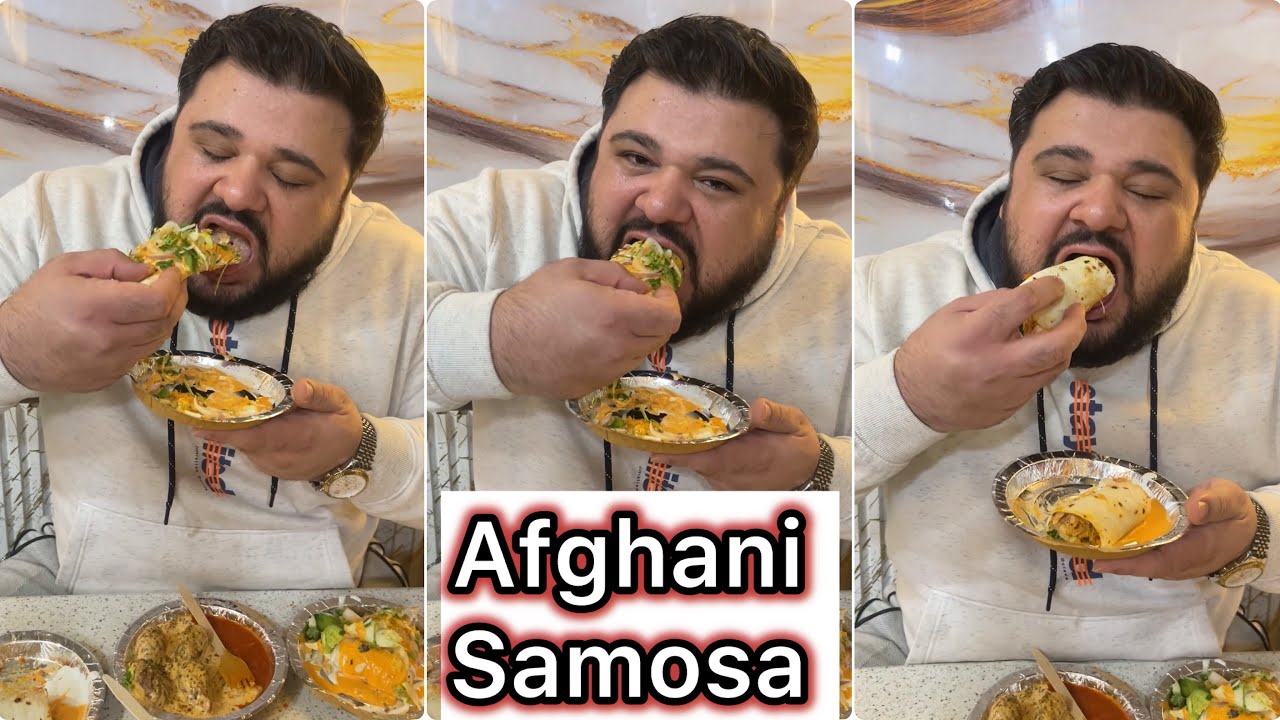 Afghani samosa afghani shawarma chapli kabab 