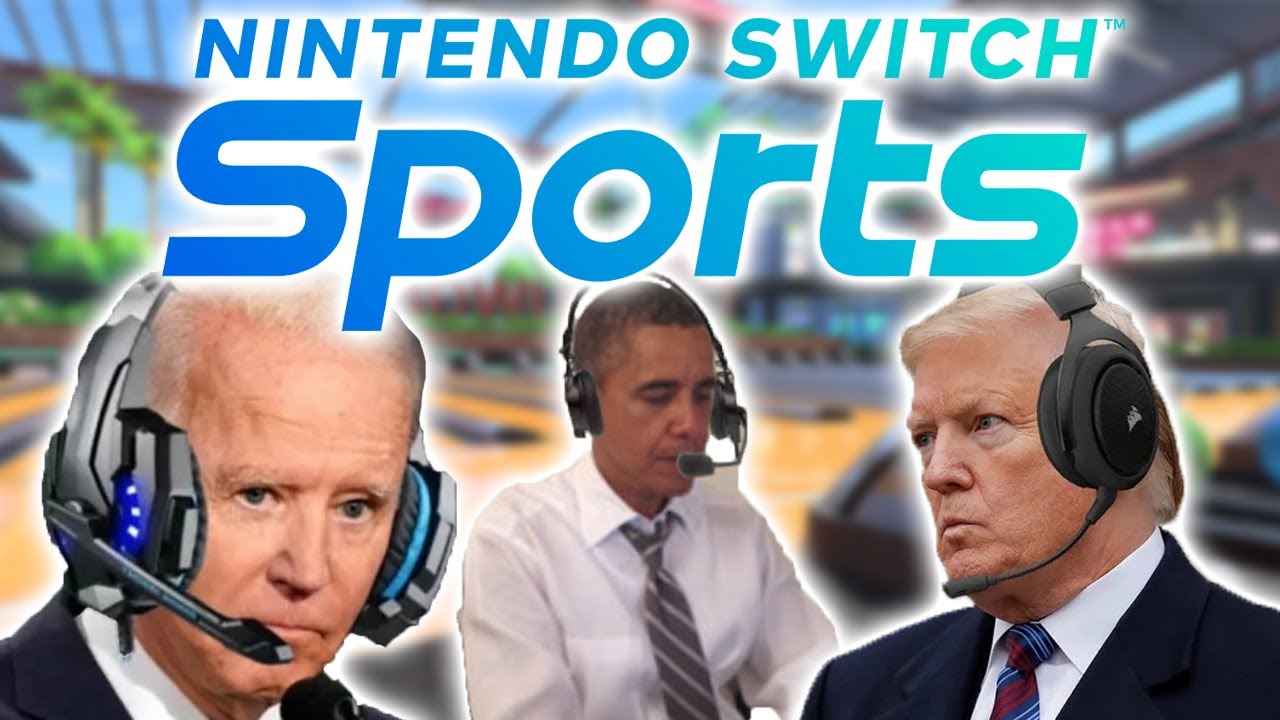 US Presidents Play Nintendo Switch Sports Bowling