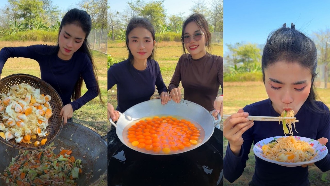 Amazing cooking deep fried egg recipe