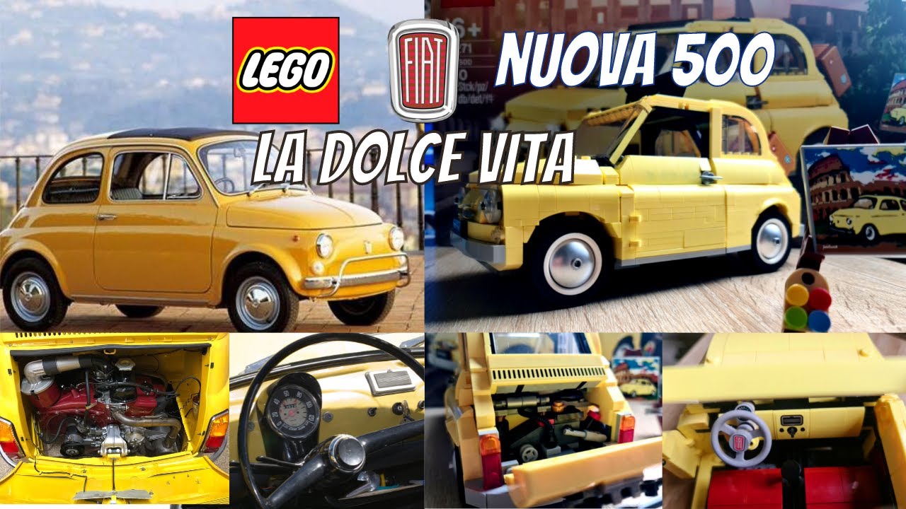 Lego Creator Expert 10271 Nuova FIAT 500. Unboxing, speed build e recensione