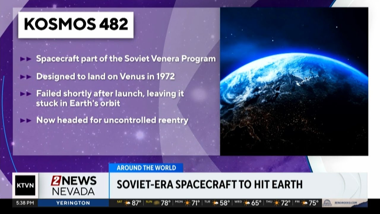 RTussian space probe crashing back to earth