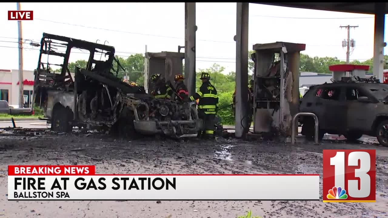 Flames engulf Ballston Spa gas station