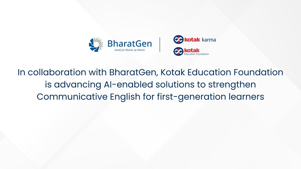 KEF x BharatGen : Powering AI in Indian Education