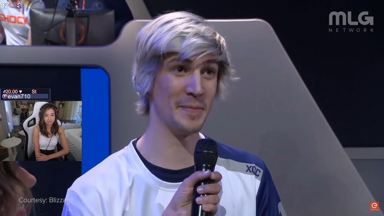 Реакция Pokimane на историю xQc