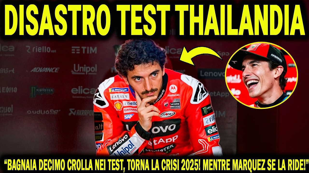 ULTIMA ORA! Bagnaia AFFONDA DECIMO in Thailandia! le altre Ducati VOLANO HA GIÀ LA TESTA IN APRILIA?