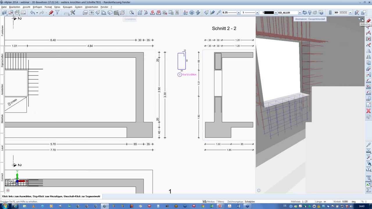 Allplan 2014 - Vorteile der 3D Bewehrung