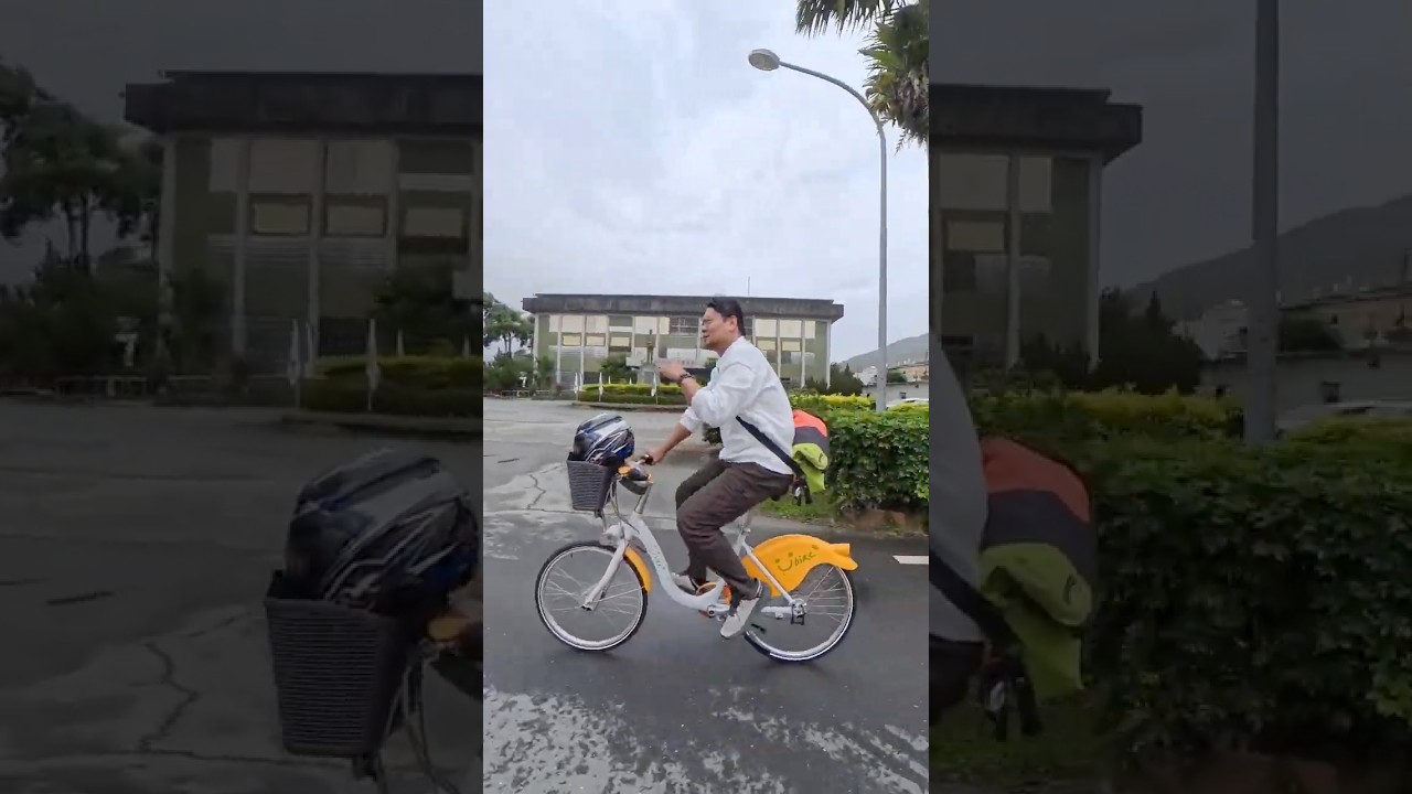光復鄉有YouBike啦 佐拉和阿義在光復鄉體驗Ubike 騎行 #花蓮光復 #災後重建