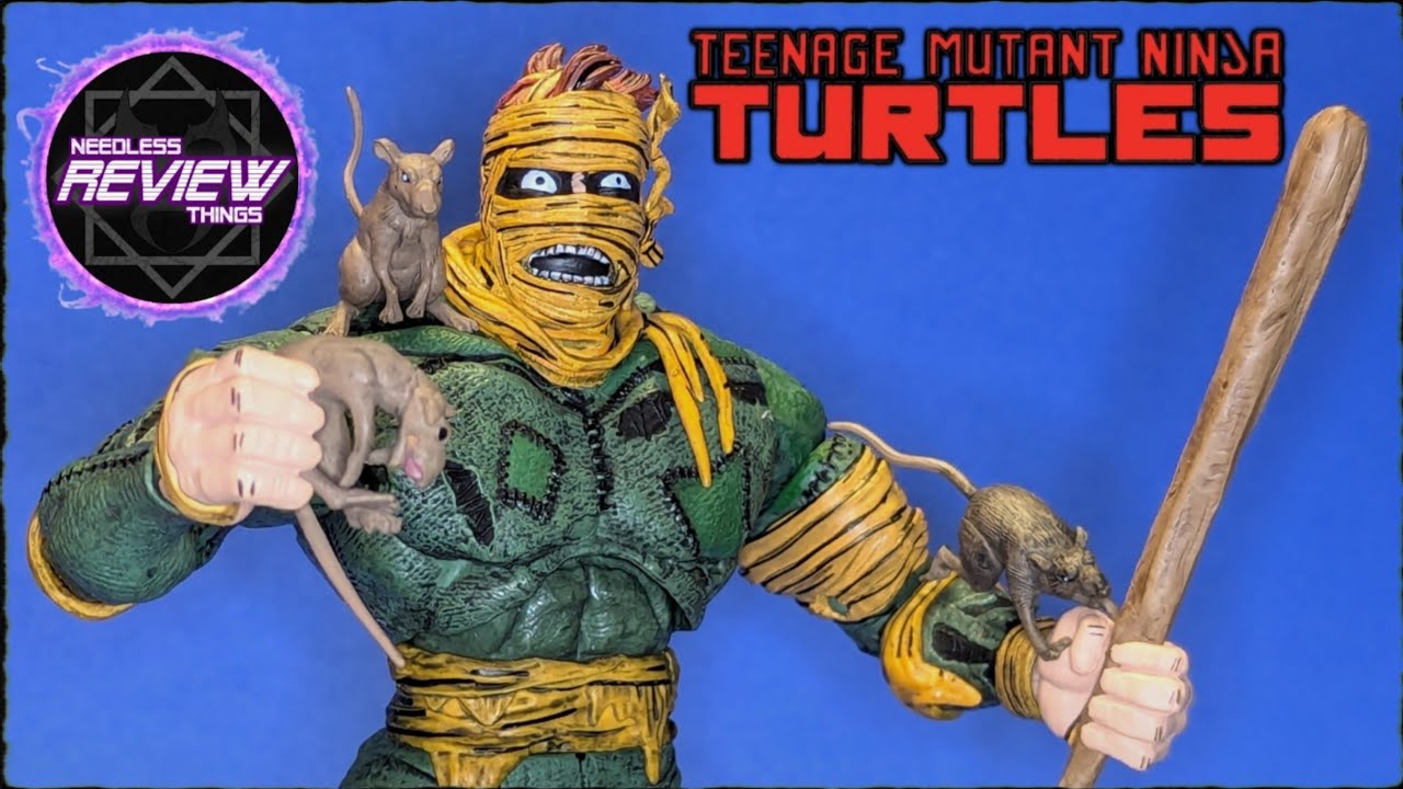 NECA Teenage Mutant Ninja Turtles Mirage Comics Rat King Needless Unboxing
