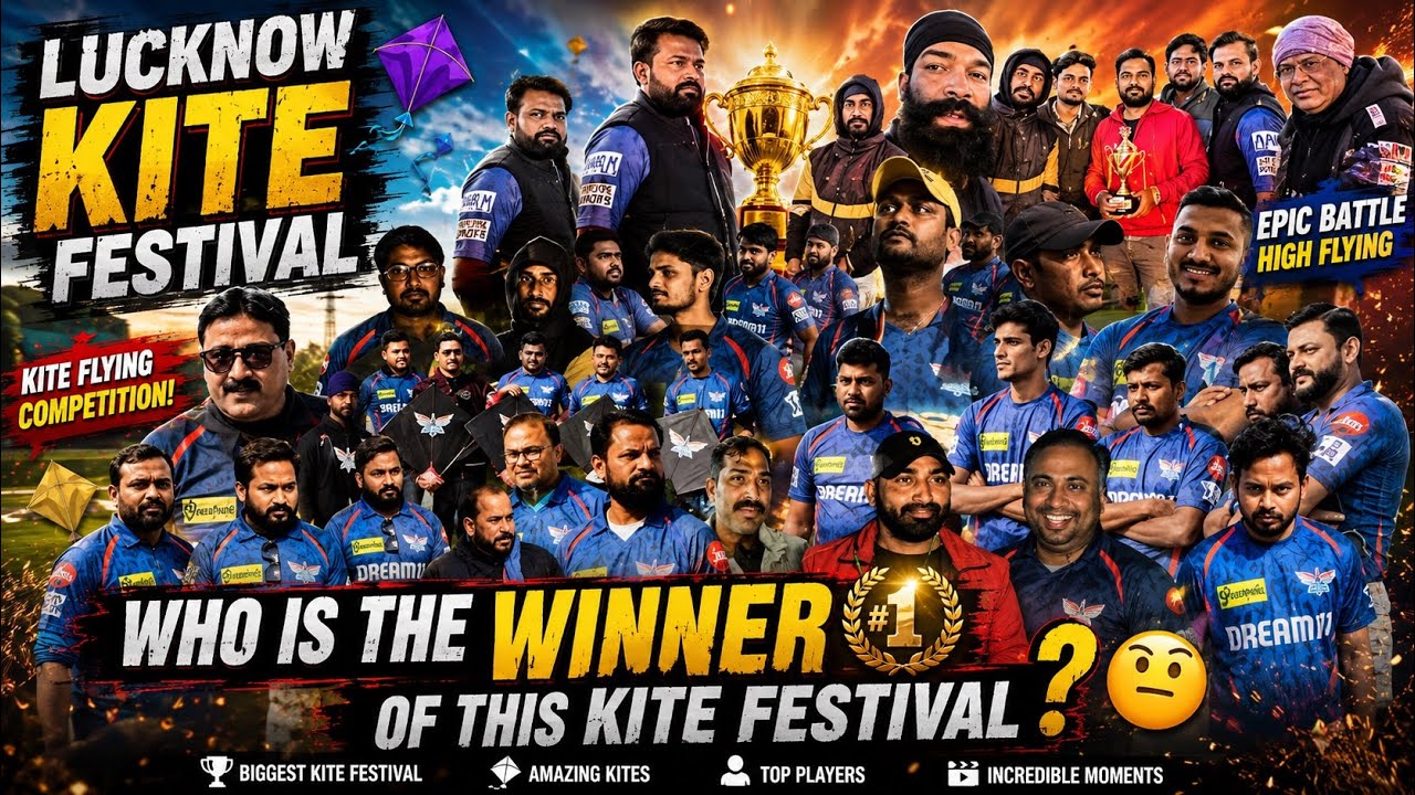 Lucknow Kite Festival 2026 🪁||Best Players In Action ||Top Patang Players || Aj Ka Champion Kon?