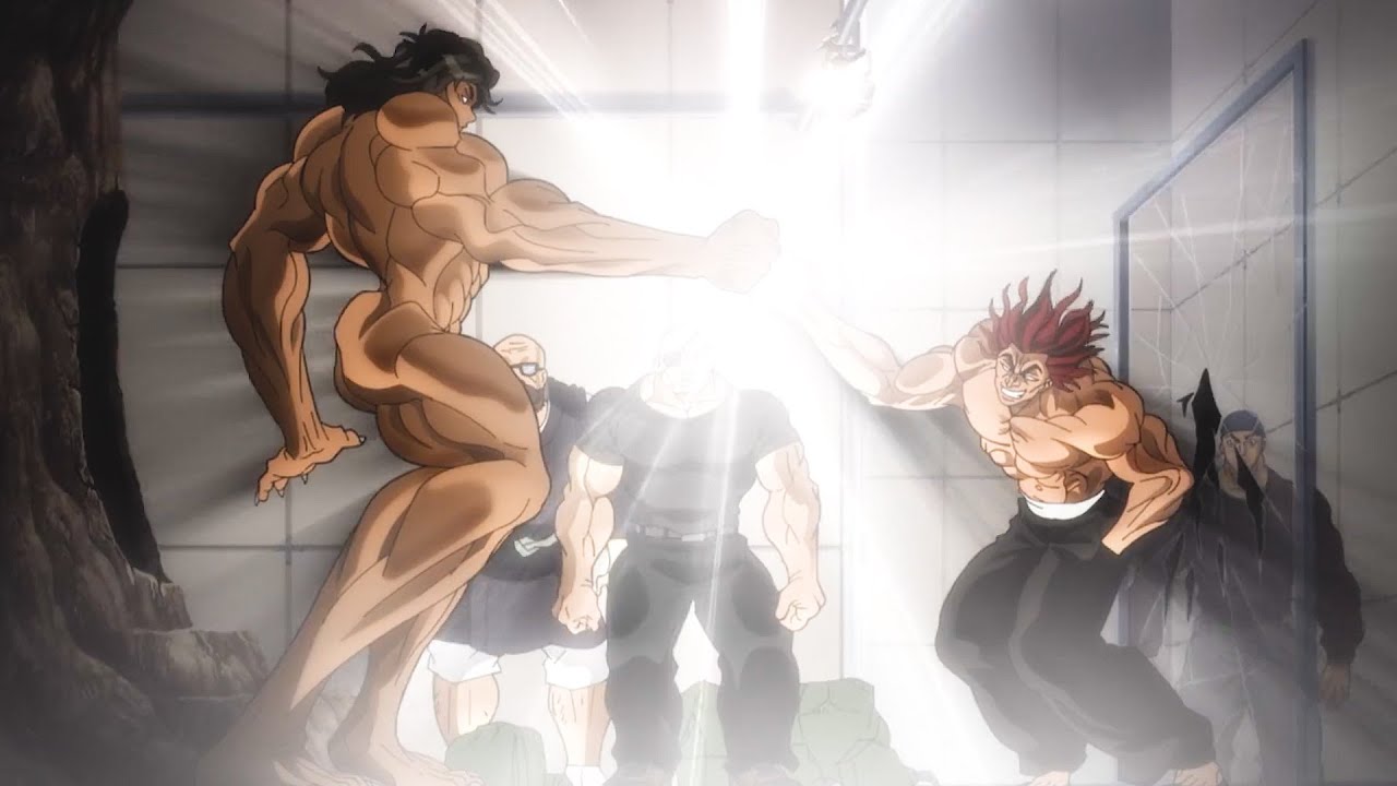 バキ | Pickle is stunned by Yujiro's enormous power, Pickle eats Retsu