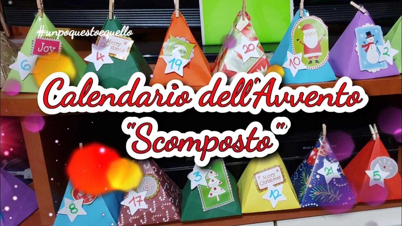 Calendario Avvento CREATIVO SCOMPOSTO 🎄 #craftideas #calendariodellavvento 