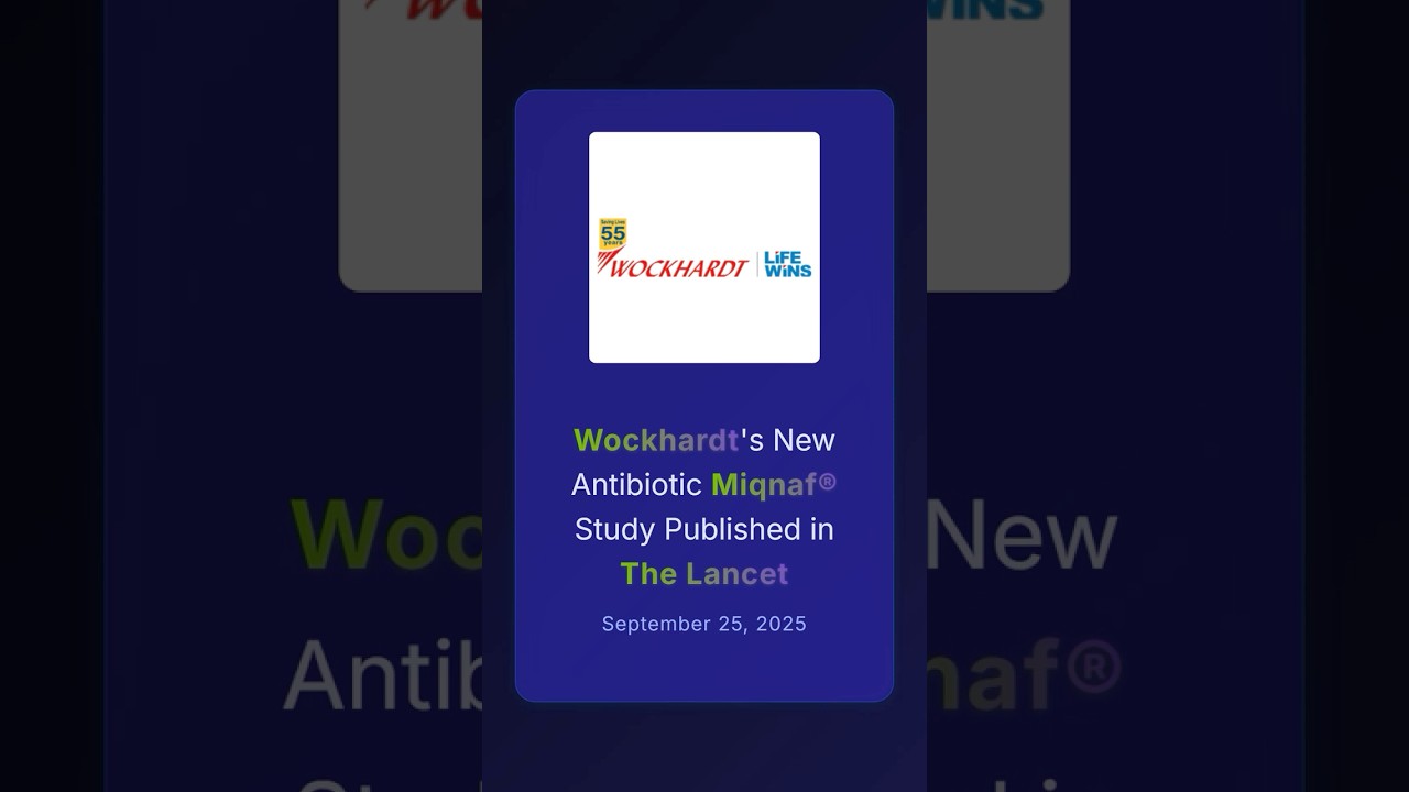 Новое исследование Вокхардта об антибиотике Микнаф&reg; опубликовано в The Lancet #фондовыйрынокИндия...