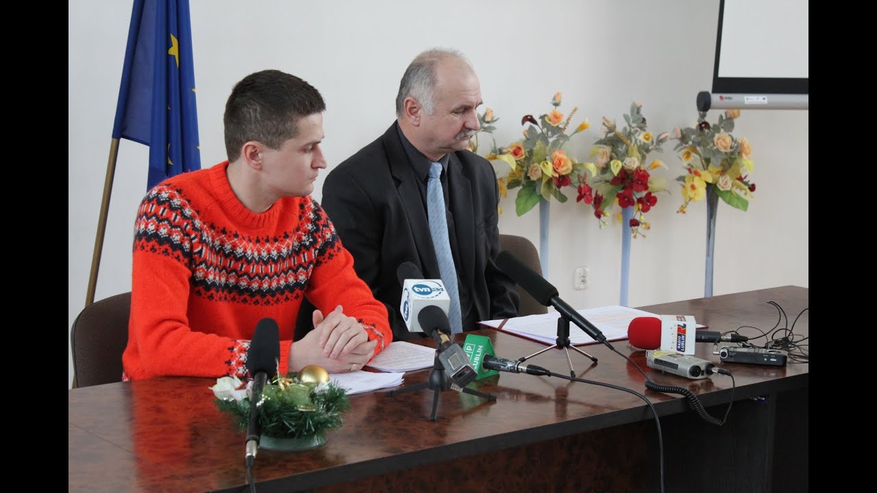 Hrubieszów - Konferencja w Starostwie Powiatowym. Zbyt mała pomoc, wojewoda robi show? Zima 2014