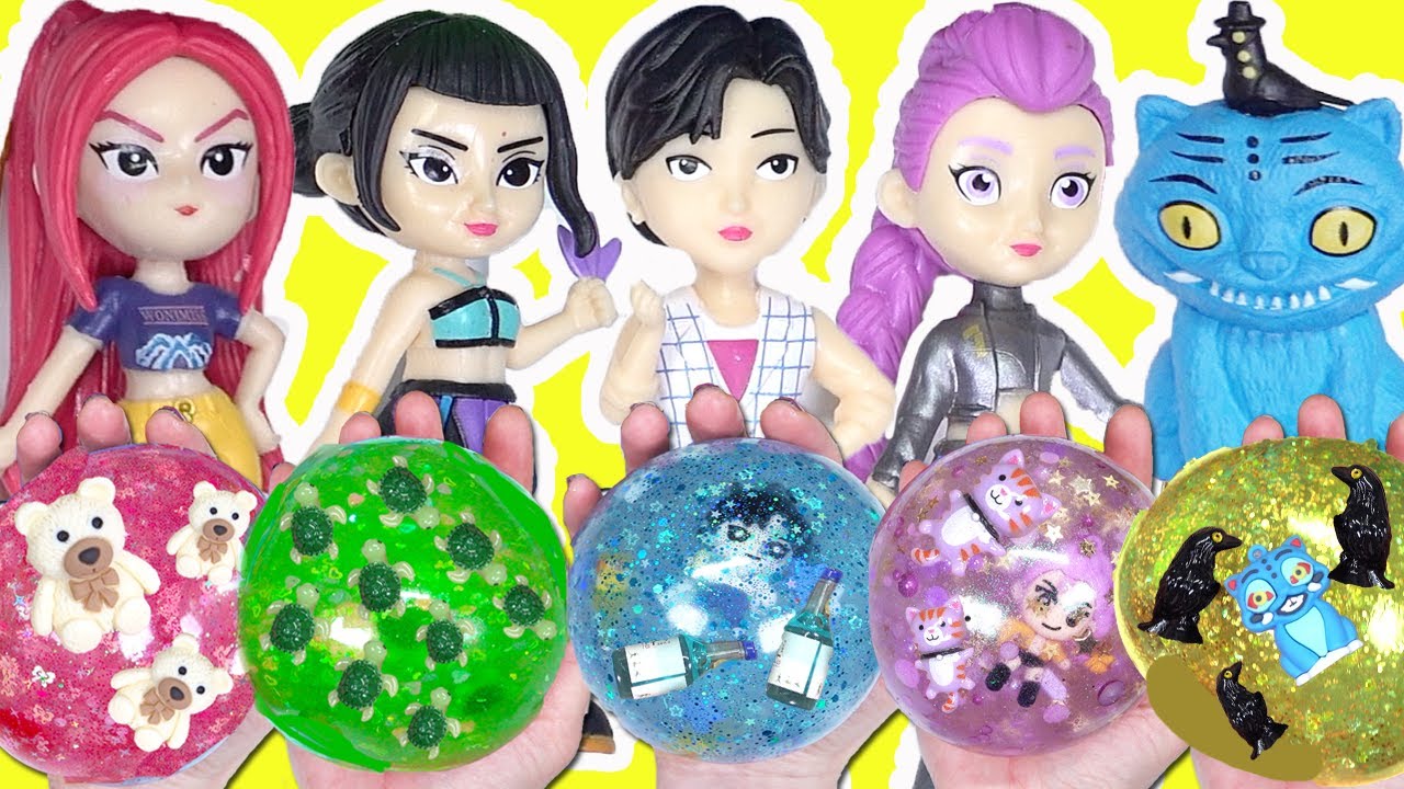 Набор для творчества KPOP Hunters DIY Squishies Craft Activity Kit для детей с куклами! Подборка ...