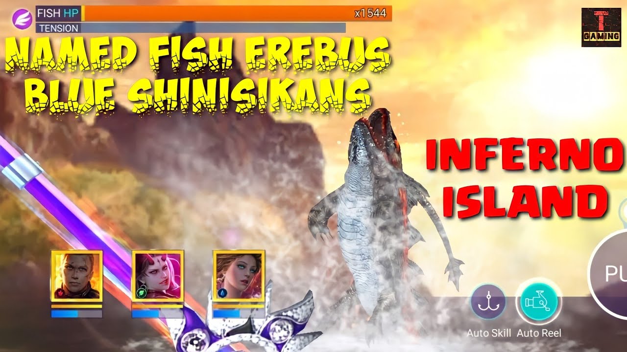 Named Fish Erebus - Blue Shinisikans- Inferno - Fishing Strike