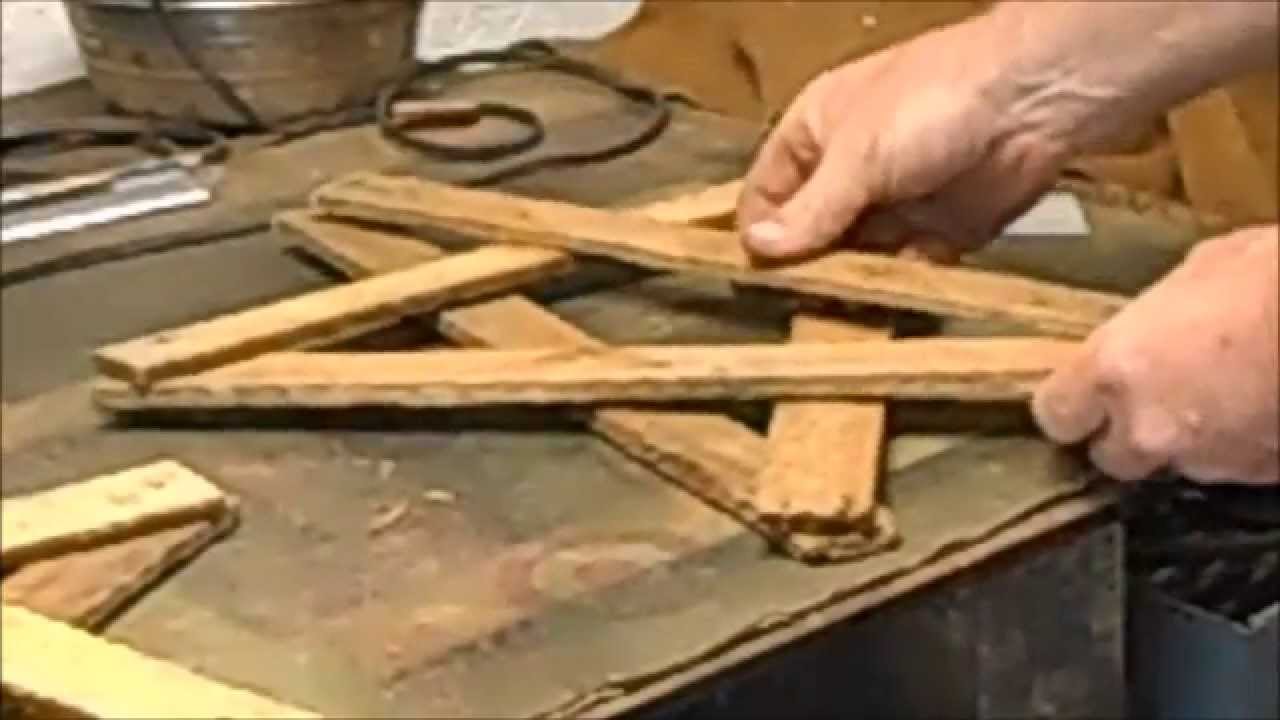 stars made from old lath boards.