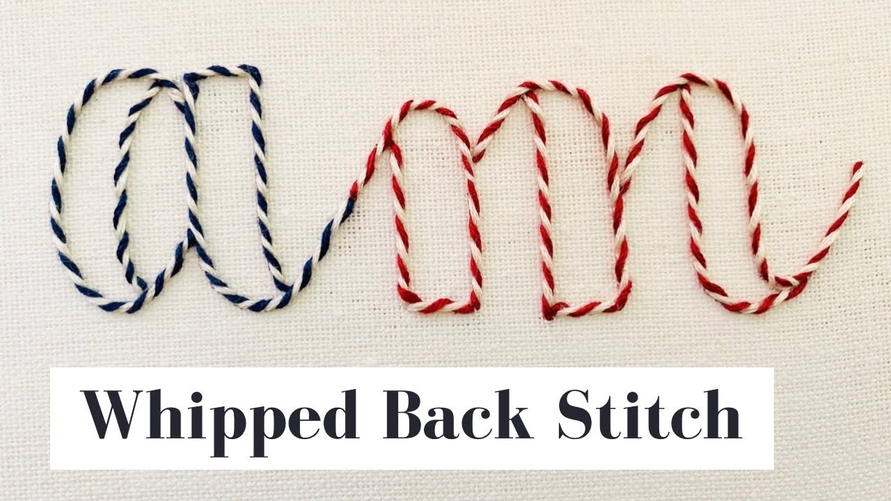 Whipped Back Stitch | LetterIng Tutorial | Afeei