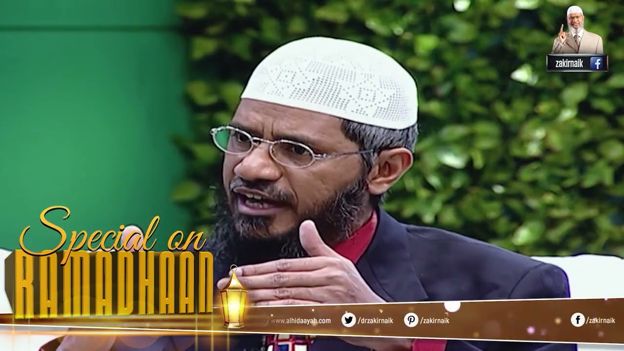 Dr Zakir Naik discusses the most serious sins that can nullify a fast during Ramadhaan