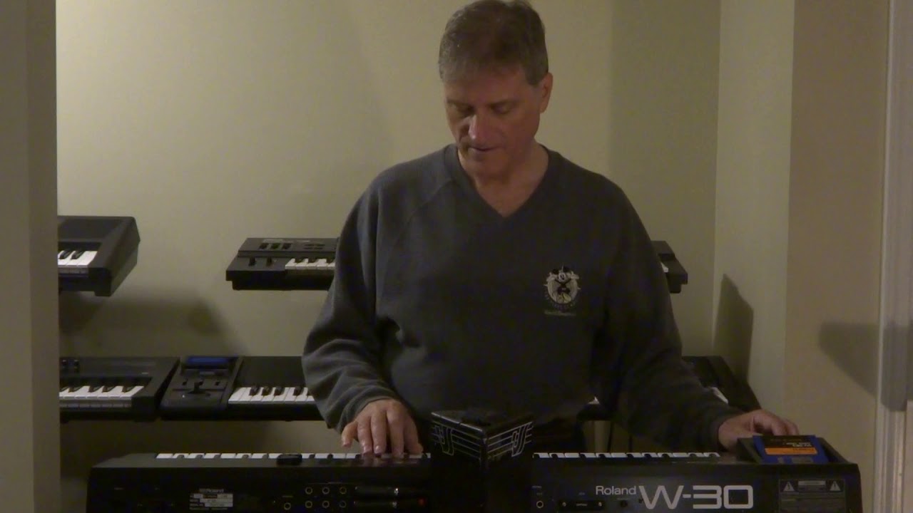 1988 Roland W-30 Sampler keyboard.