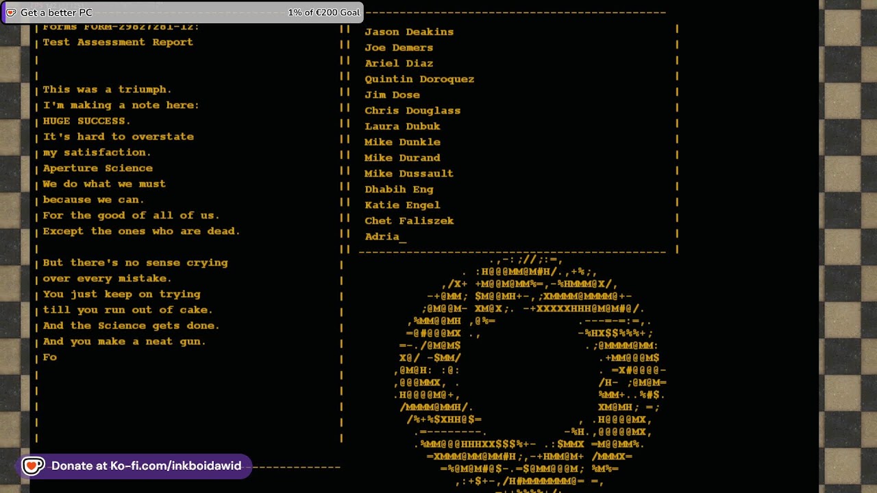 Portal But a Human plays it