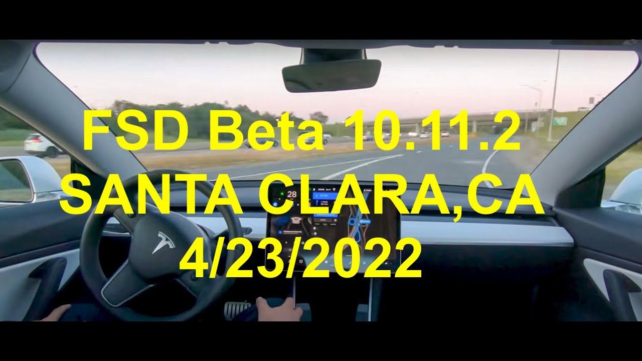 Tesla FSD 10.11.2 - SANTA CLARA, CA