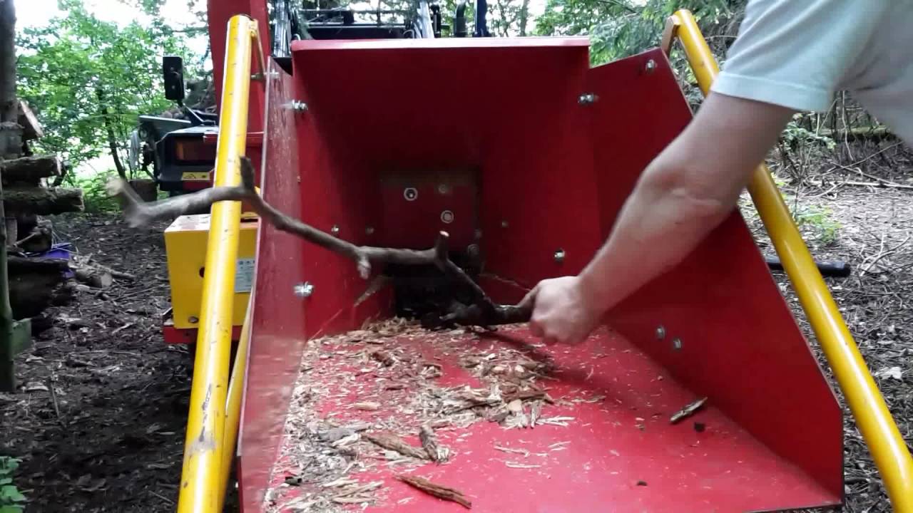 Holzhäcksler Woodchipper WC 8 mit trockenem Nadelholz Foton 254