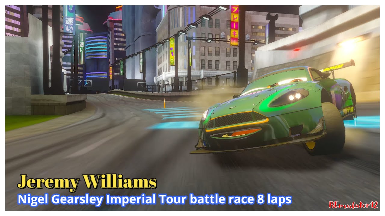 Cars 2 The Video Game | Nigel Gearsley - Battle Race | Imperial Tour 8 Laps