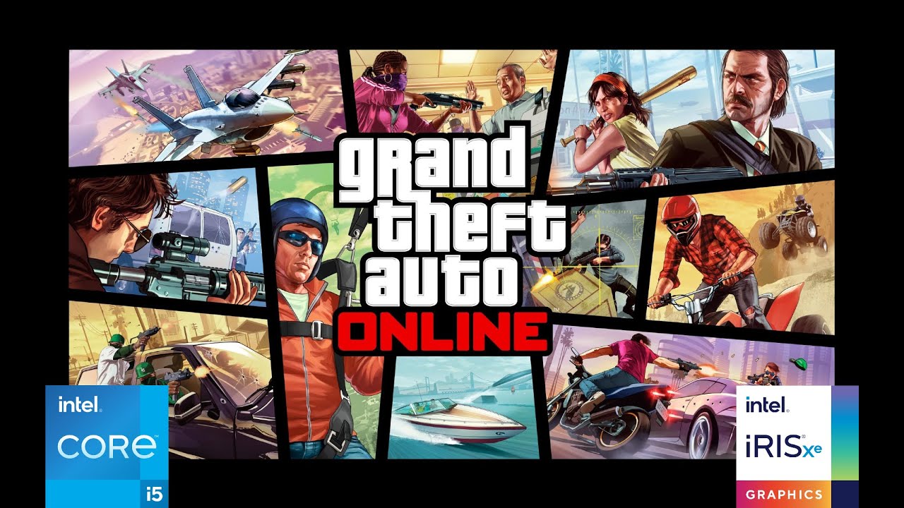 GTA V Enhanced Online | i5-1235U | Iris Xe | 16GB RAM | 1080P Minimum Settings | Performance Test