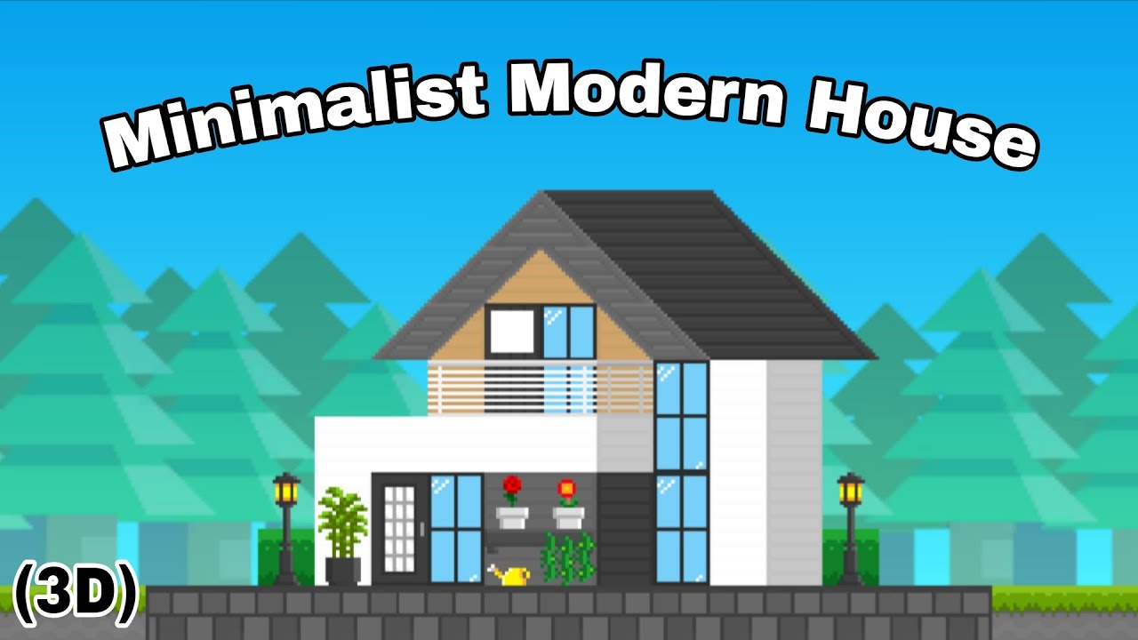 3D MINIMALIST MODERN HOUSE TUTORIAL by Kakurui_Official. || Boku Boku 