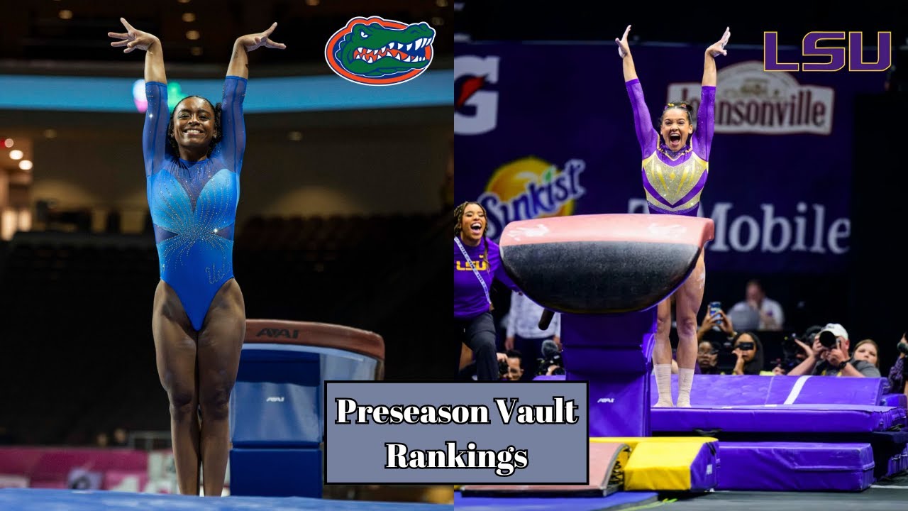 2025 NCAA Gymnastics Preseason Vault Rankings